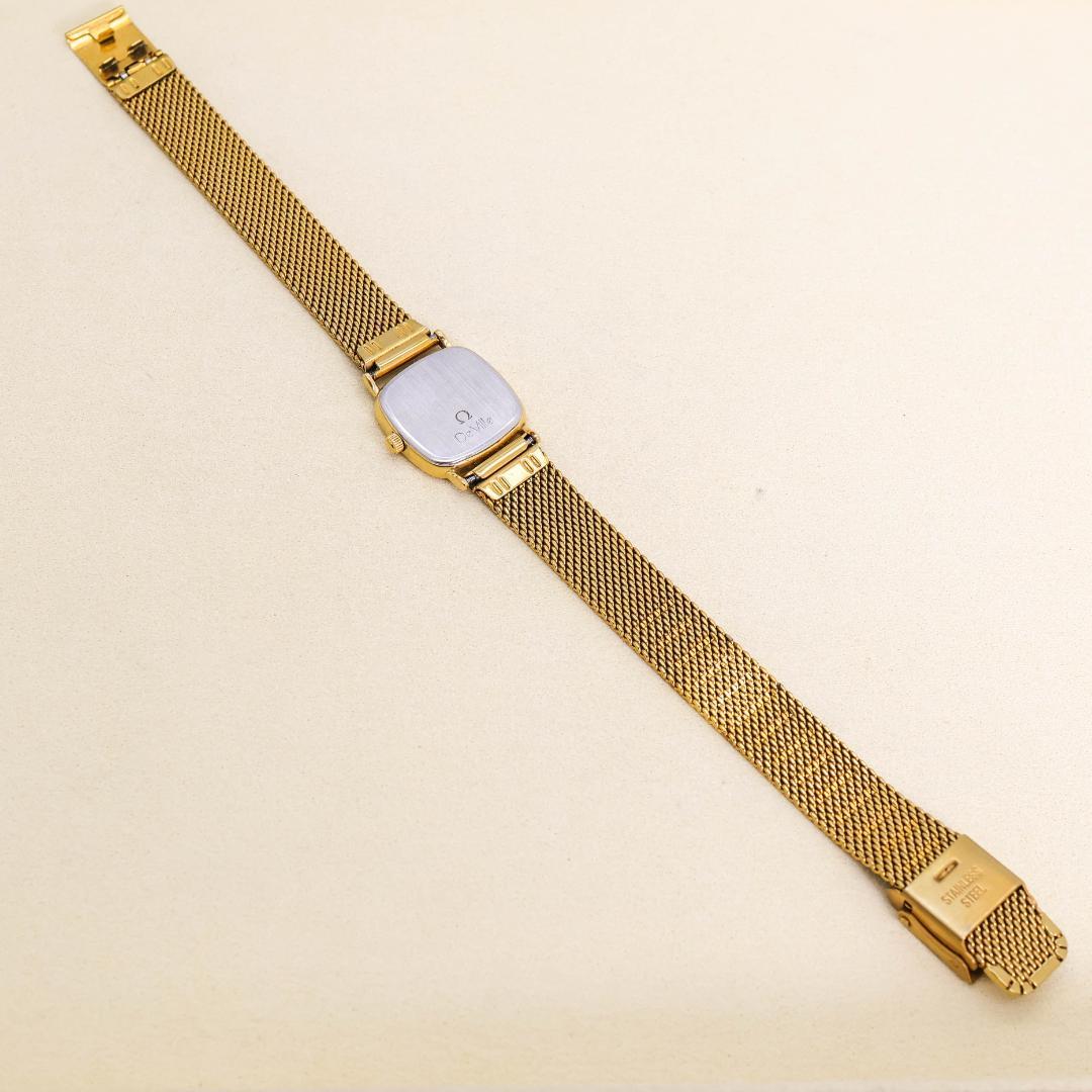 稼働 OMEGA 腕時計 スクエア レディース ヴィンテージ ゴールド 2769