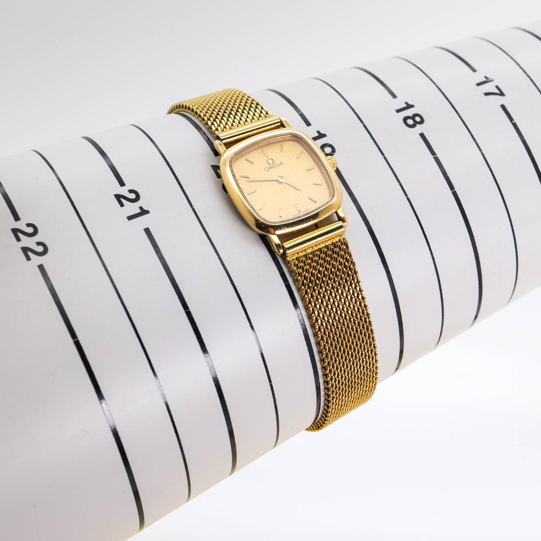 稼働 OMEGA 腕時計 スクエア レディース ヴィンテージ ゴールド 2769