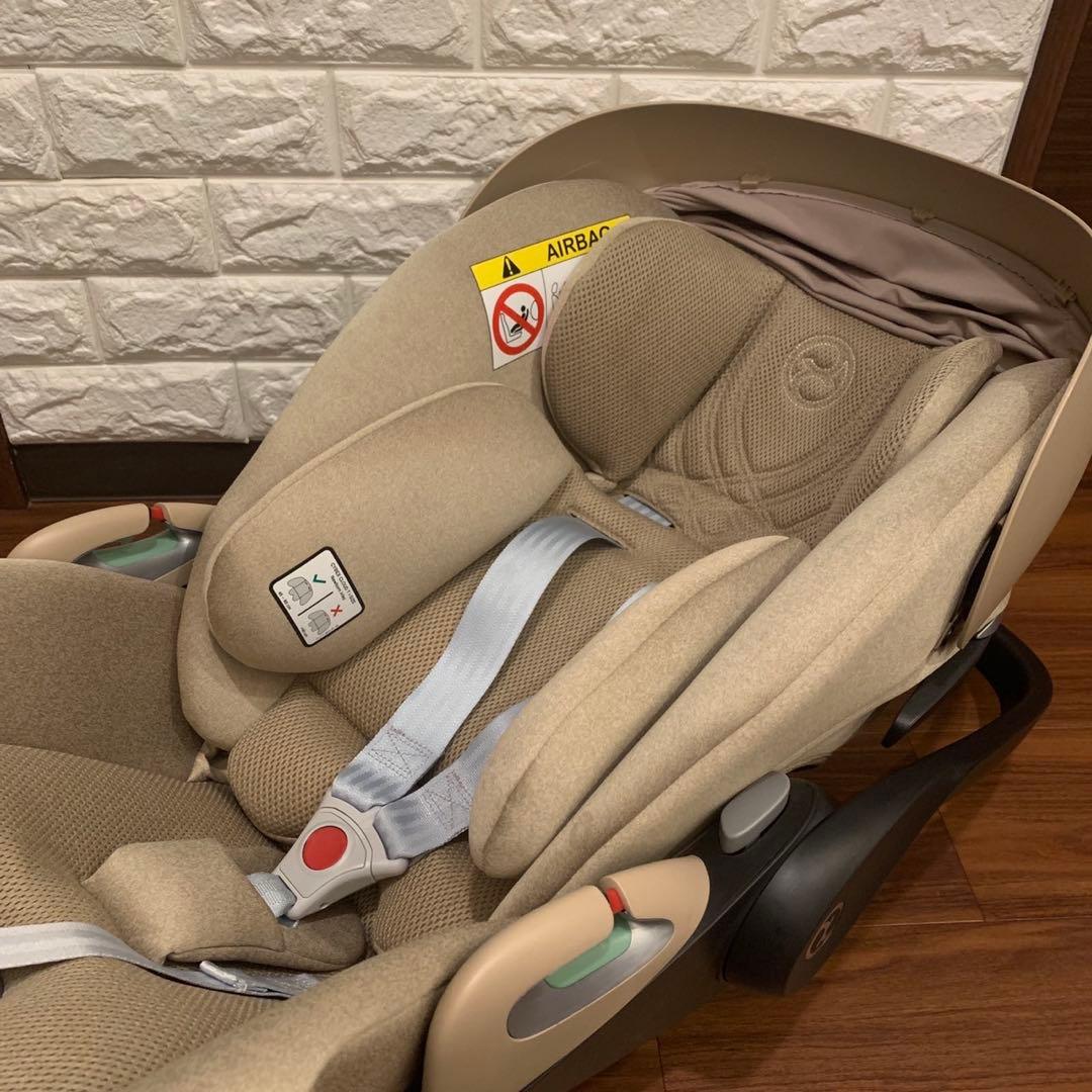 美品 Cybex Cloud T i-Size plus ベージュ アダプター付