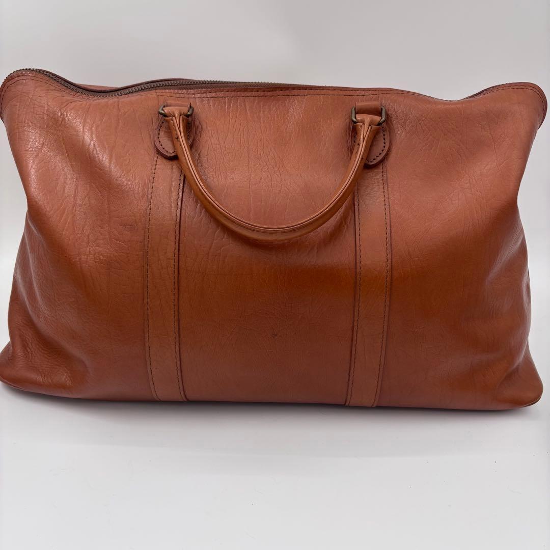 ポーター オールレザー ボストンバッグ 南京錠 ブラウン 大容量 A4可 茶