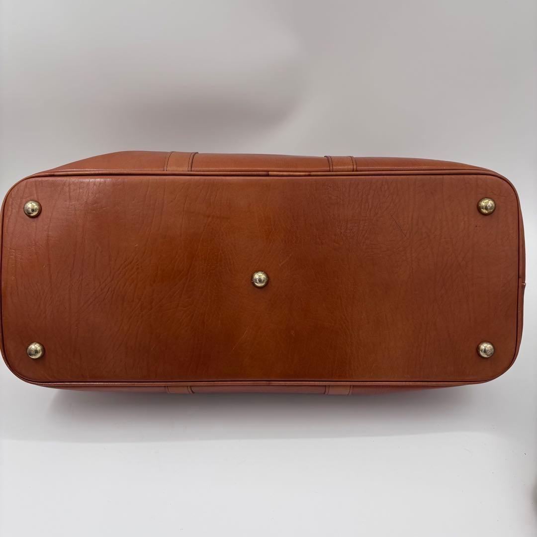 ポーター オールレザー ボストンバッグ 南京錠 ブラウン 大容量 A4可 茶