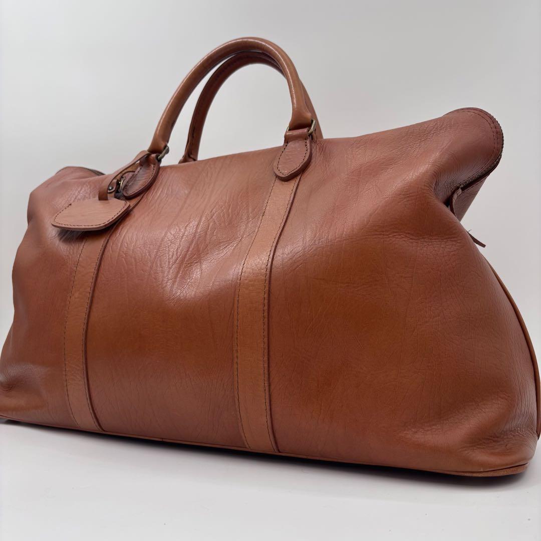 ポーター オールレザー ボストンバッグ 南京錠 ブラウン 大容量 A4可 茶