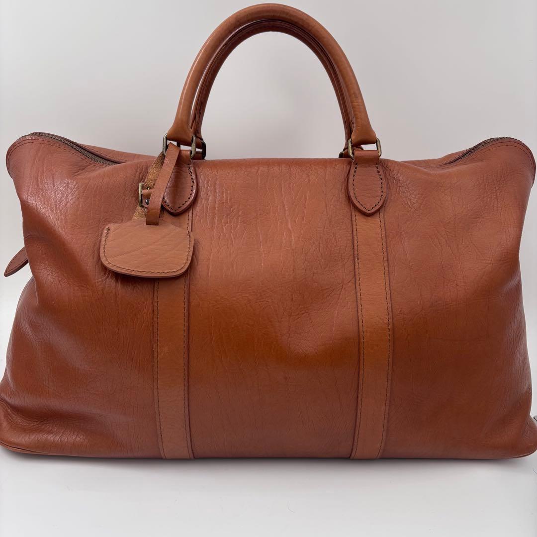 ポーター オールレザー ボストンバッグ 南京錠 ブラウン 大容量 A4可 茶