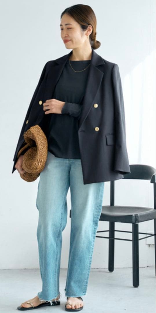 IENAツイル ダブルブレストジャケット