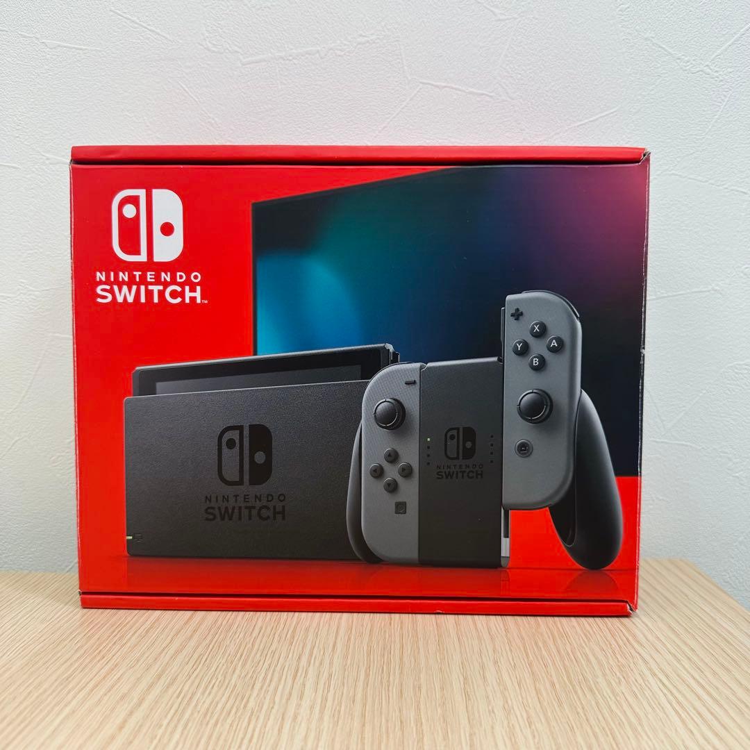 ✨美品✨Nintendo Switch グレー　付属品完備　任天堂スイッチ