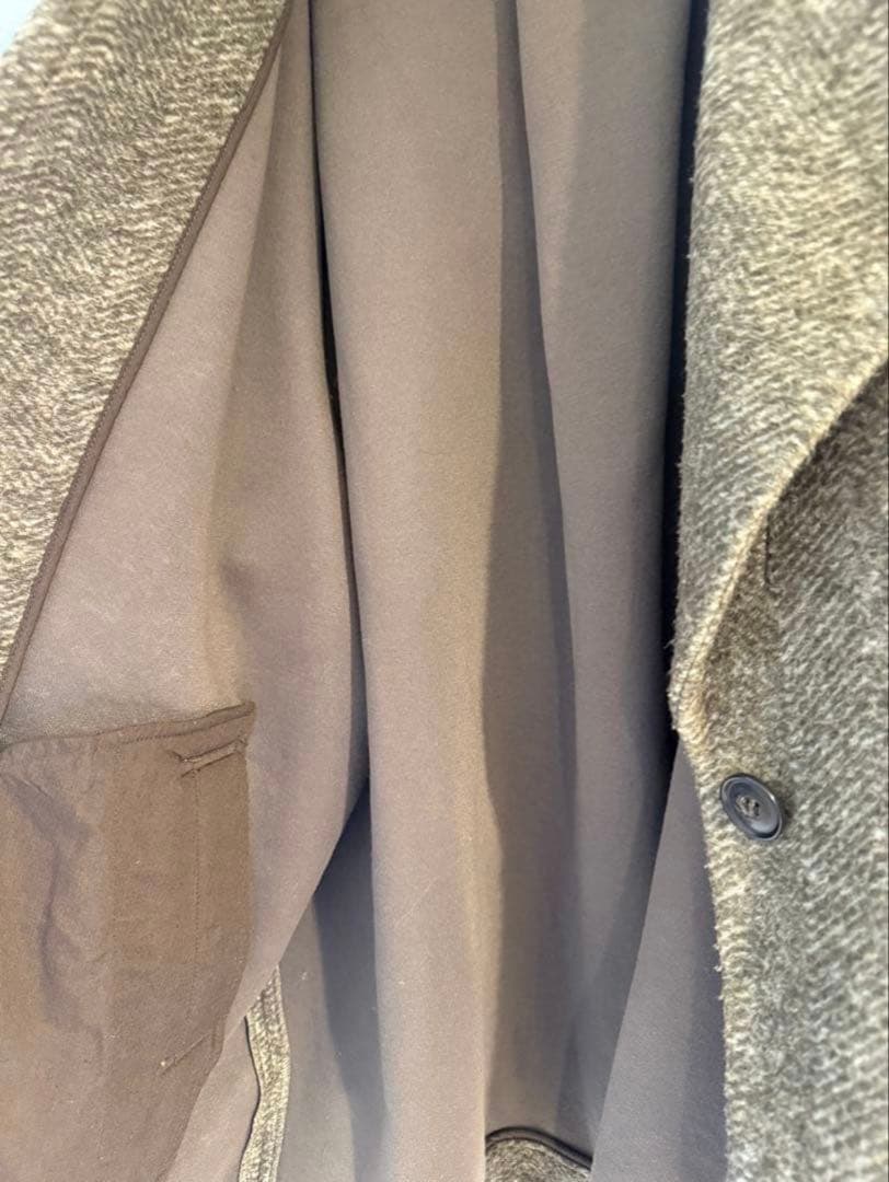 Spick&Span Wスライバー ヘリンボーン ミドルコート