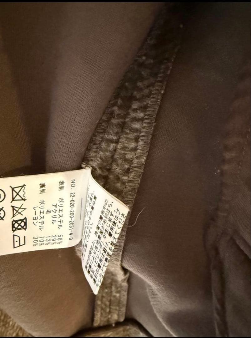 Spick&Span Wスライバー ヘリンボーン ミドルコート