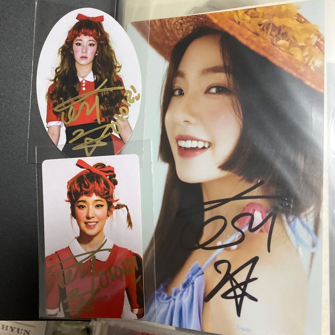 redvelvet  アイリーン　サイン　直筆　写真　シール　公式グッズ