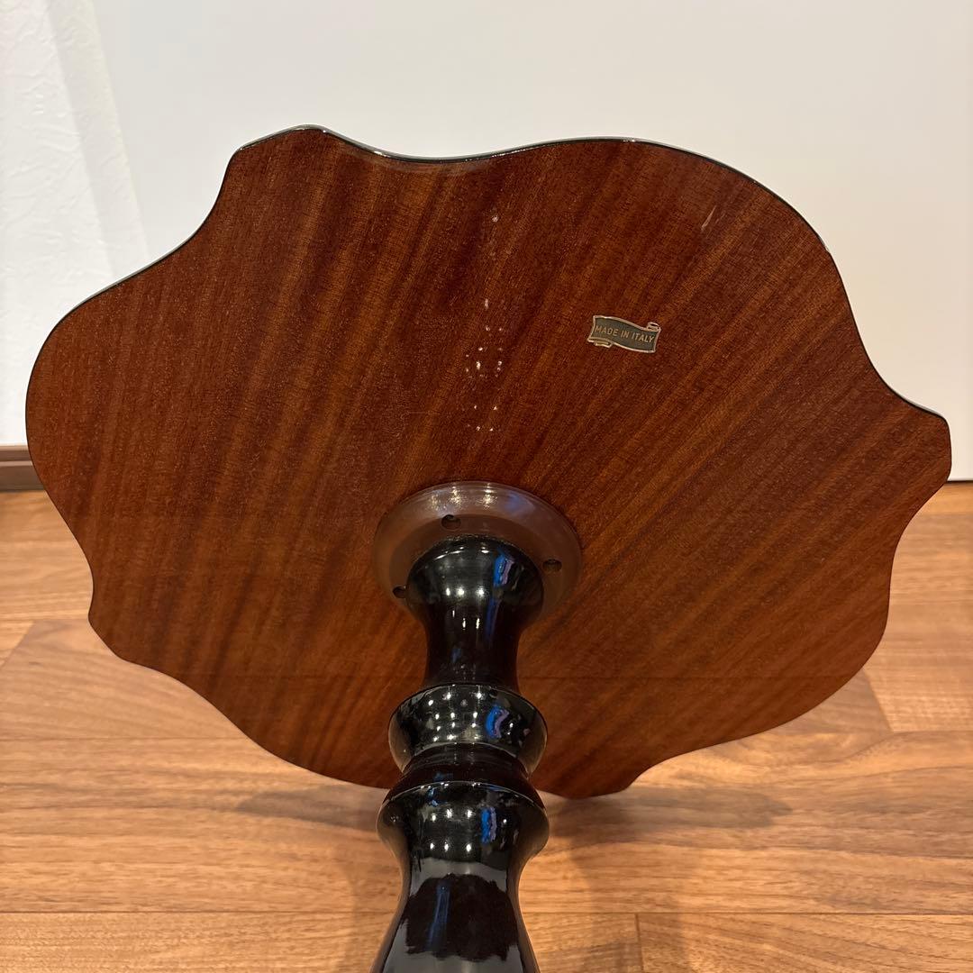 アンティーク風 木製テーブル　3本足