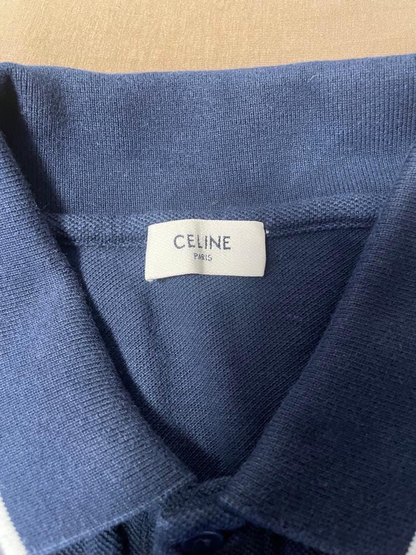 セリーヌ　CELINE トリオンフ　ポロシャツ　半袖　サイズS 鹿の子