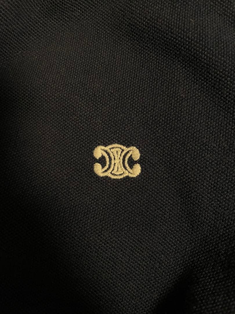 セリーヌ　CELINE トリオンフ　ポロシャツ　半袖　サイズS 鹿の子