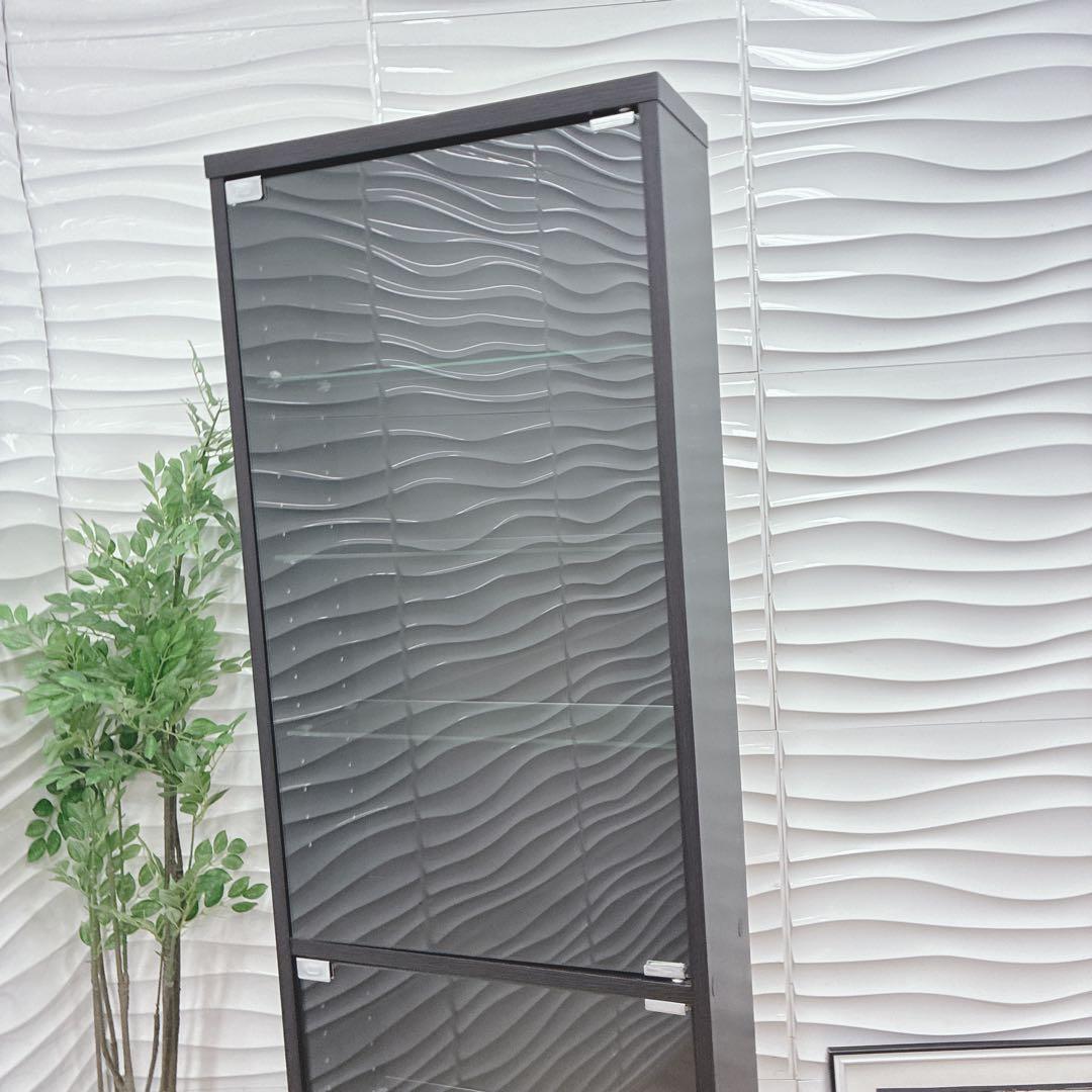 ①◇大阪府 神戸市 配達料無料！◇不二貿易◇ガラスコレクションケース◇ハイタイプ