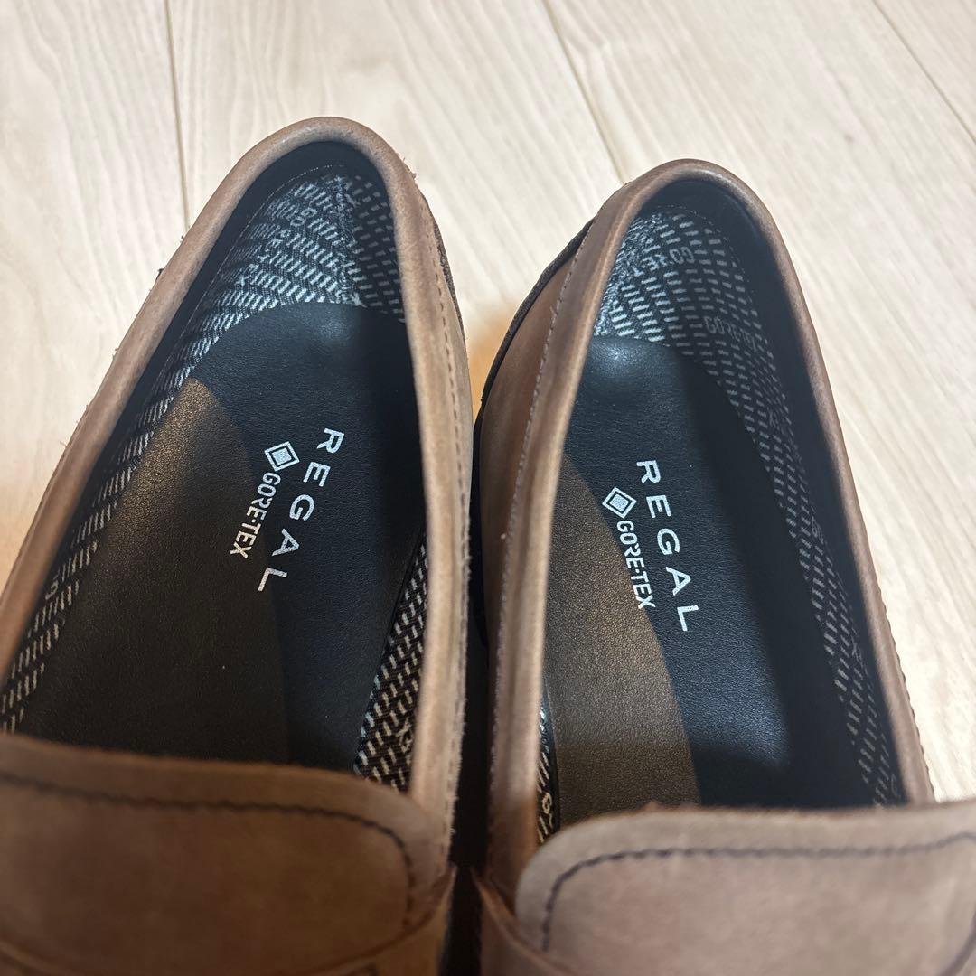 REGAL ブラウン ローファー スエード メンズ 53DLBB