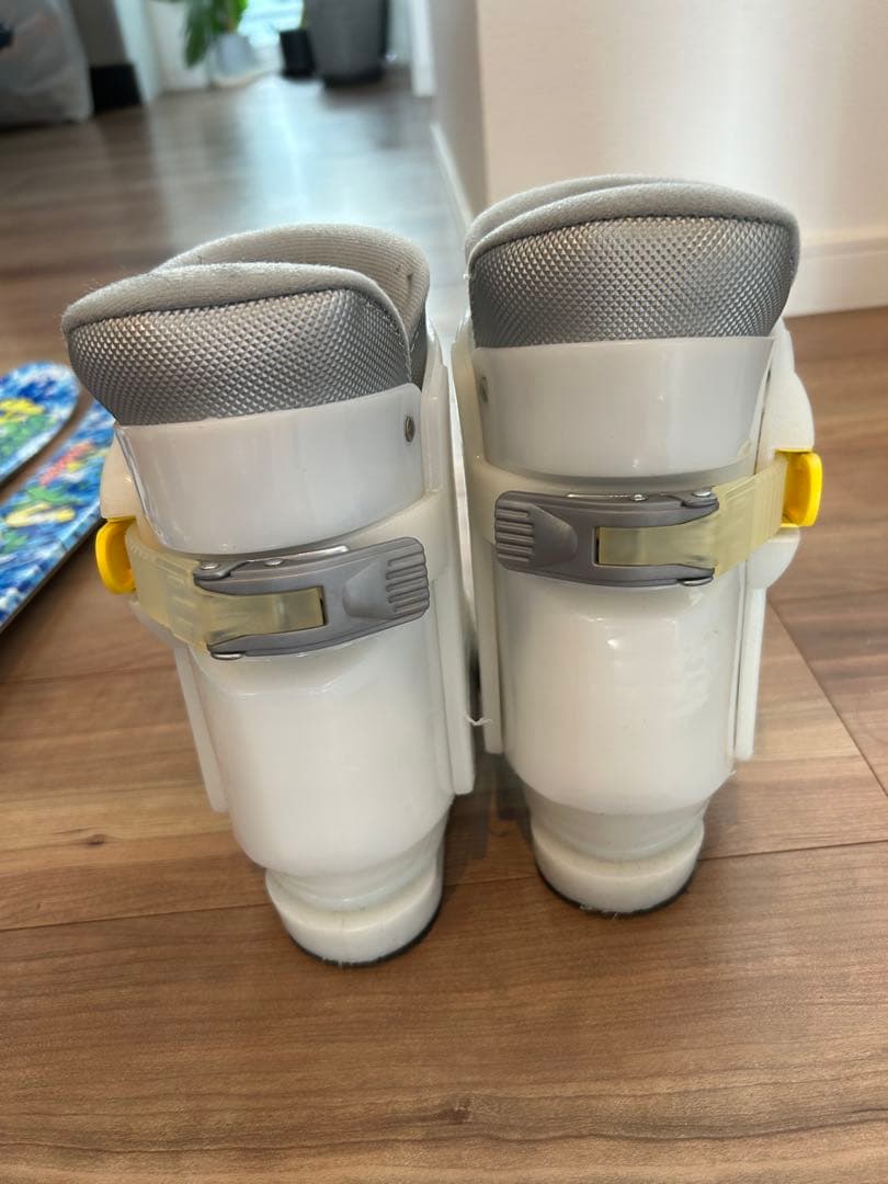 ジュニアスキー 4点セットKAZAMA 板96cm／靴17cm／ストック80cm