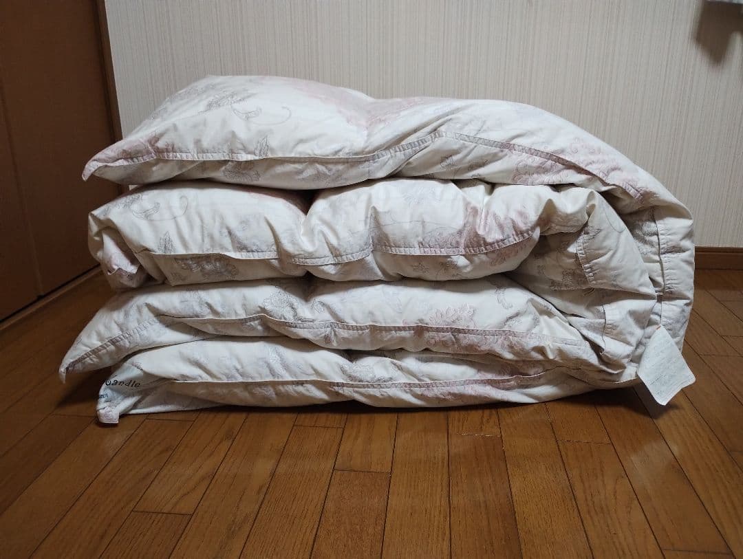 京都西川　羽毛掛け布団　ロシアホワイトグースダウン　シングル