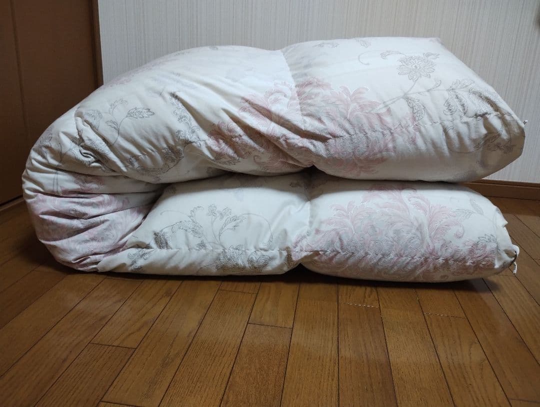 京都西川　羽毛掛け布団　ロシアホワイトグースダウン　シングル