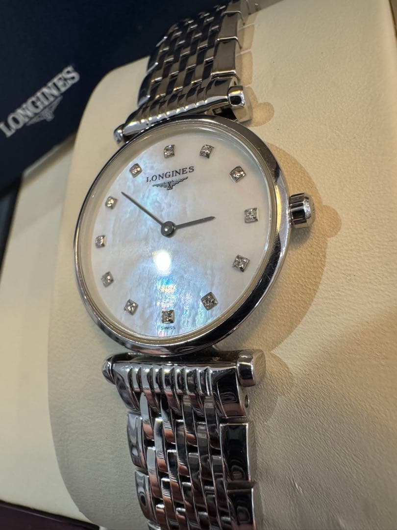 美品　LONGINE 腕時計 グランドクラシック ダイヤ シェル文字盤　稼働