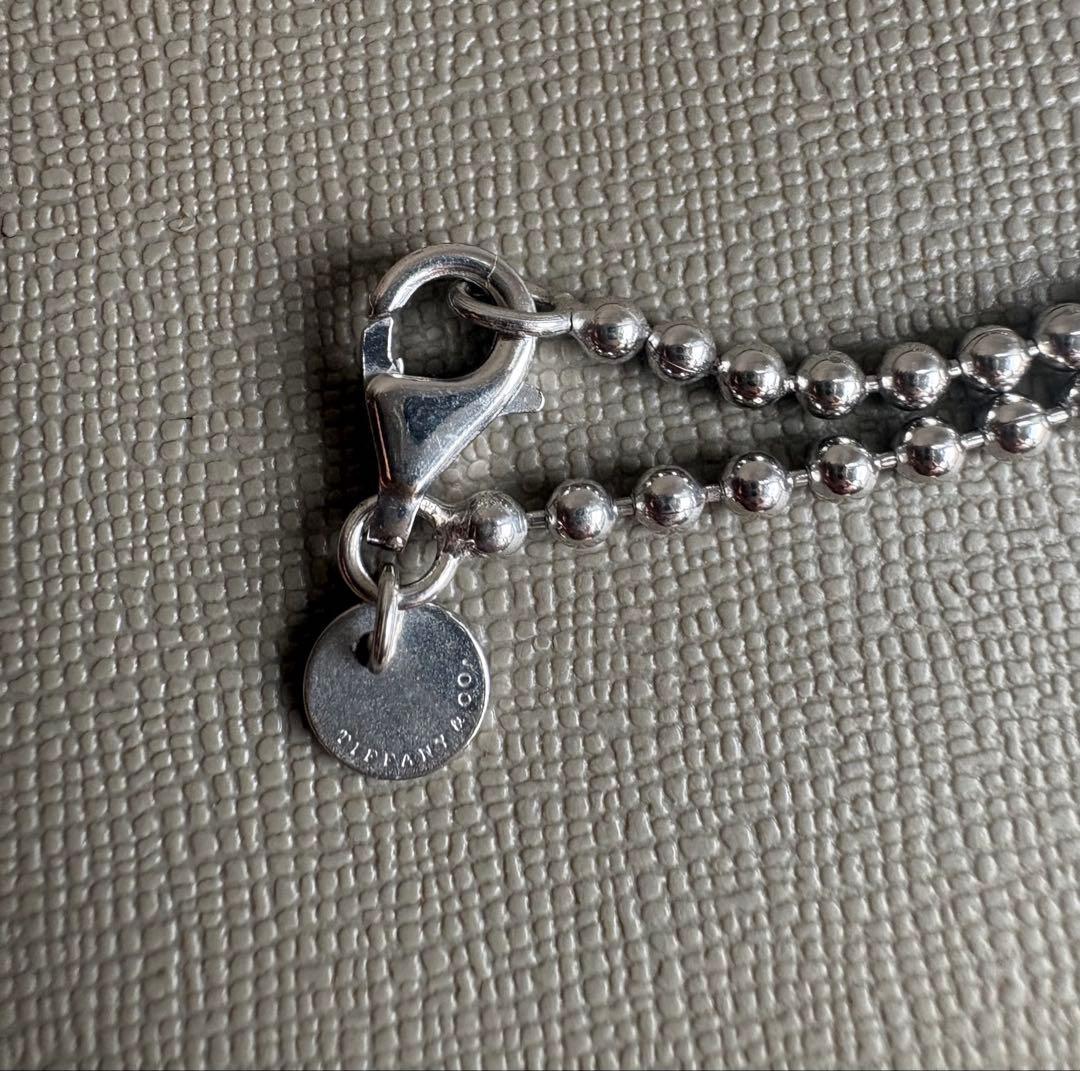Tiffany & Co. 925シルバー ボールチェーンネックレス