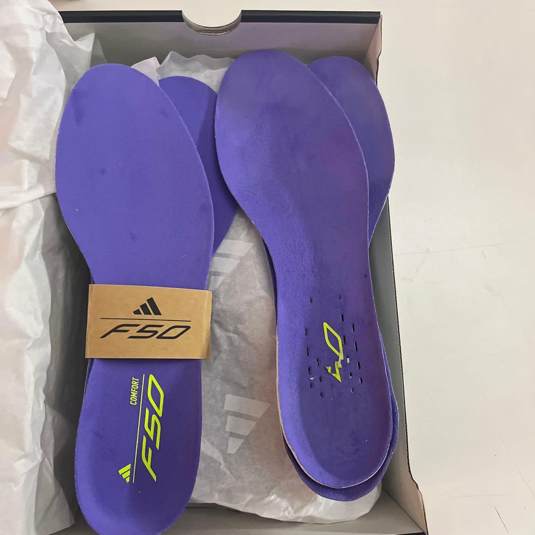 adidas F50 サッカーシューズ 紫/緑 FG 27.0cm