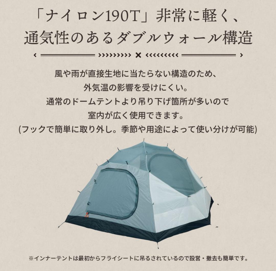 【新品未開封】Husky Fighter 3-4 ドームテント