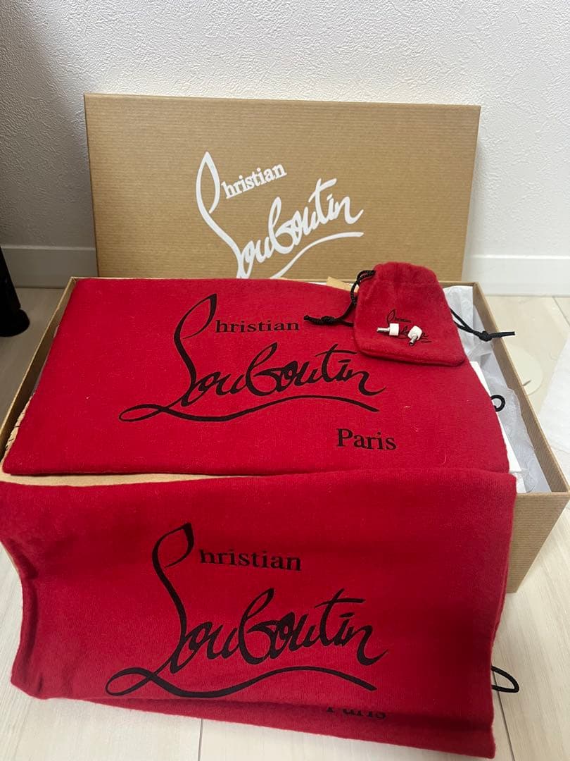 ルブタン　SPYKY SHELL 100　スタッズ　ホワイトゴールド　36.5