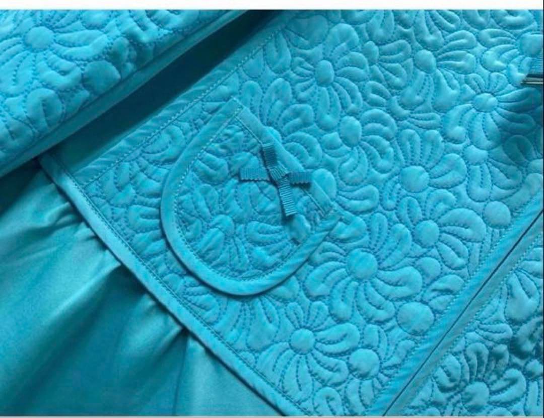 ♡キルティング×ダンボールニット素材裾フリルデザインパーカー