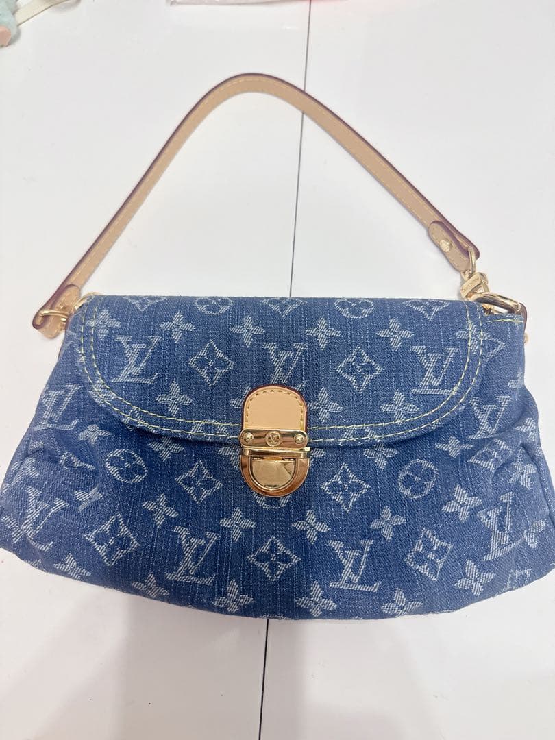 ヴィトンデニムショルダーバッグ