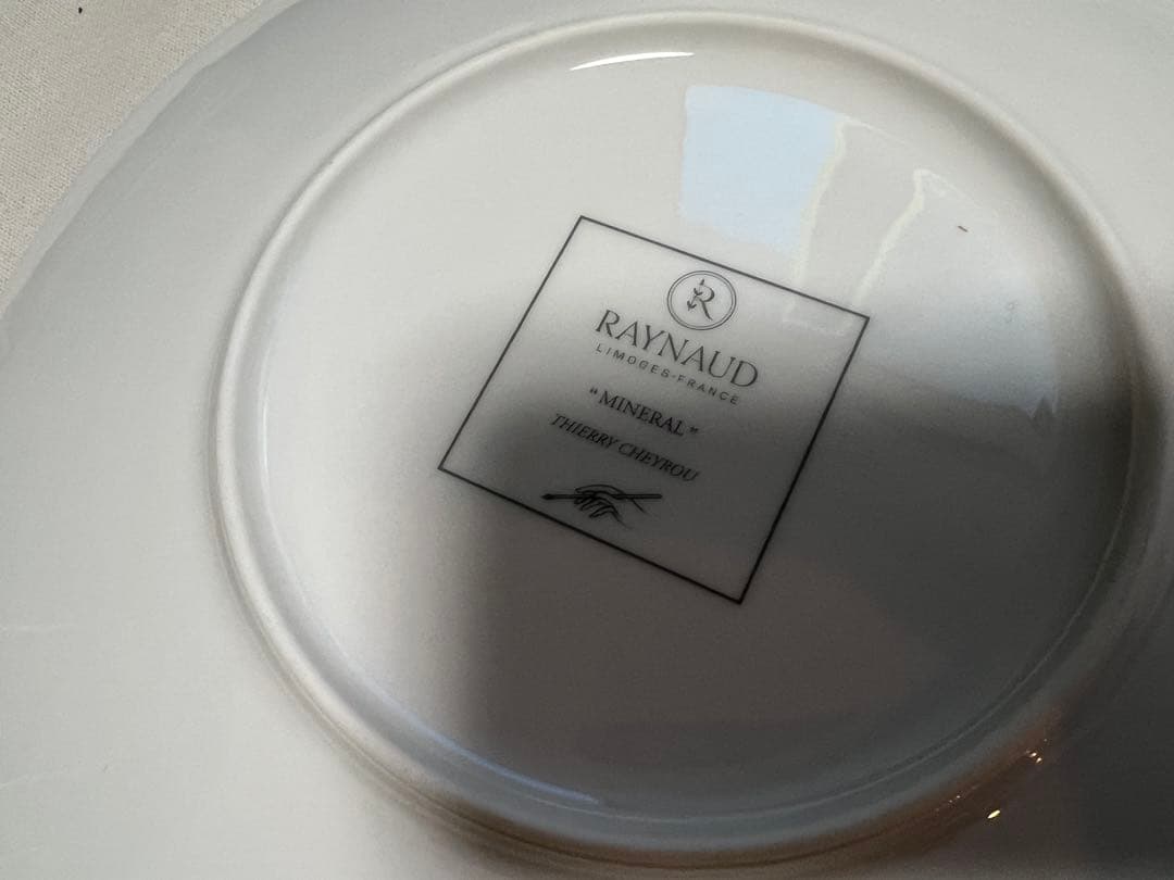 美品RAYNAUDレイノーミネラルスカイブルー プレート27cm6枚セットF41
