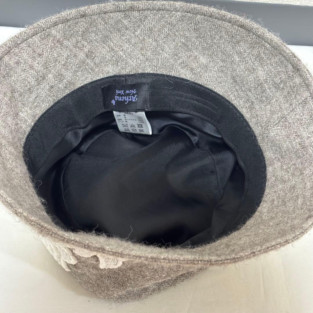 Athena New York アシーナニューヨーク　ウール混　バケットハット