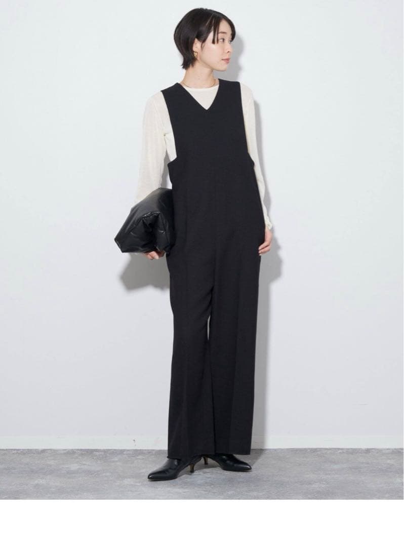 未使用　Plage オールインワン　サロペット　ブラック　３４