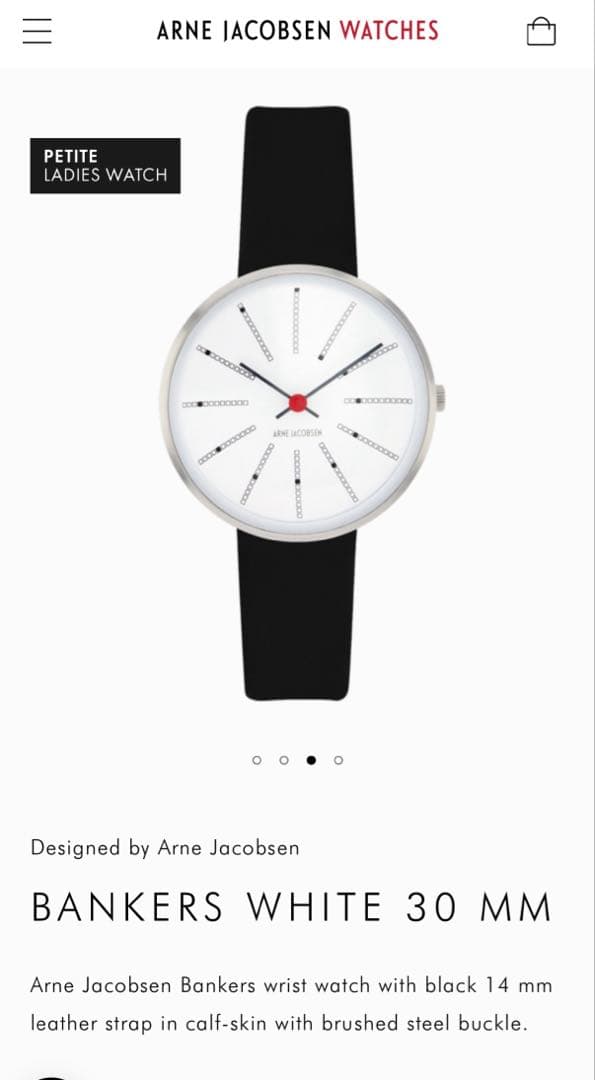 ARNE JACOBSEN 腕時計 バンカーズ 30㎜　Bankers