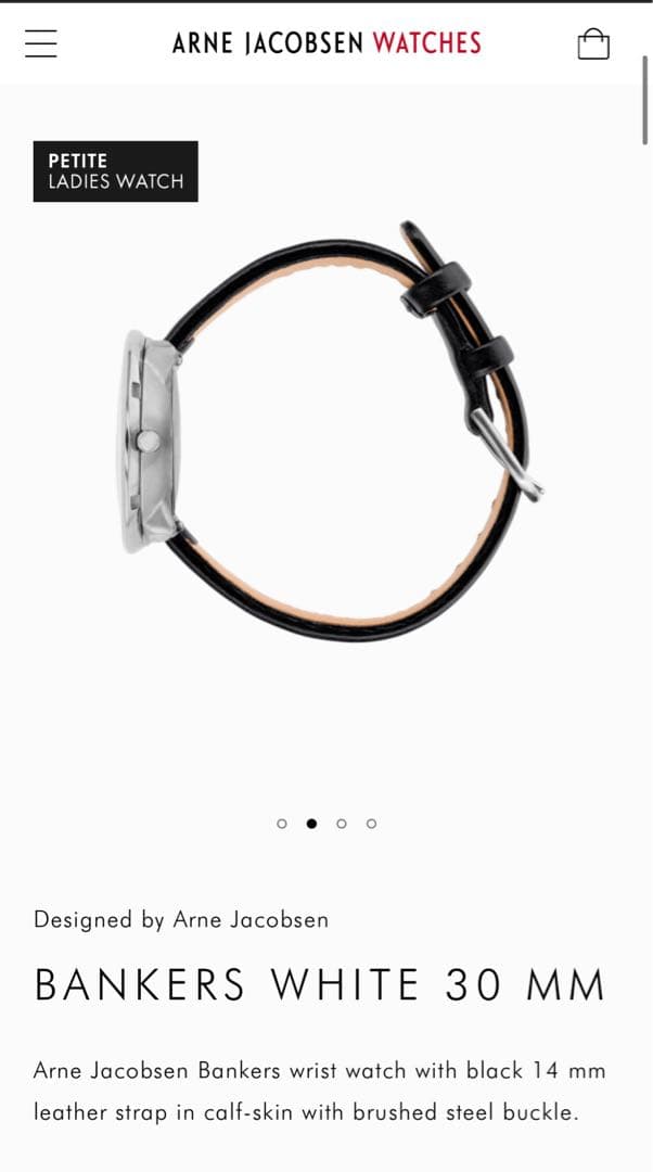 ARNE JACOBSEN 腕時計 バンカーズ 30㎜　Bankers