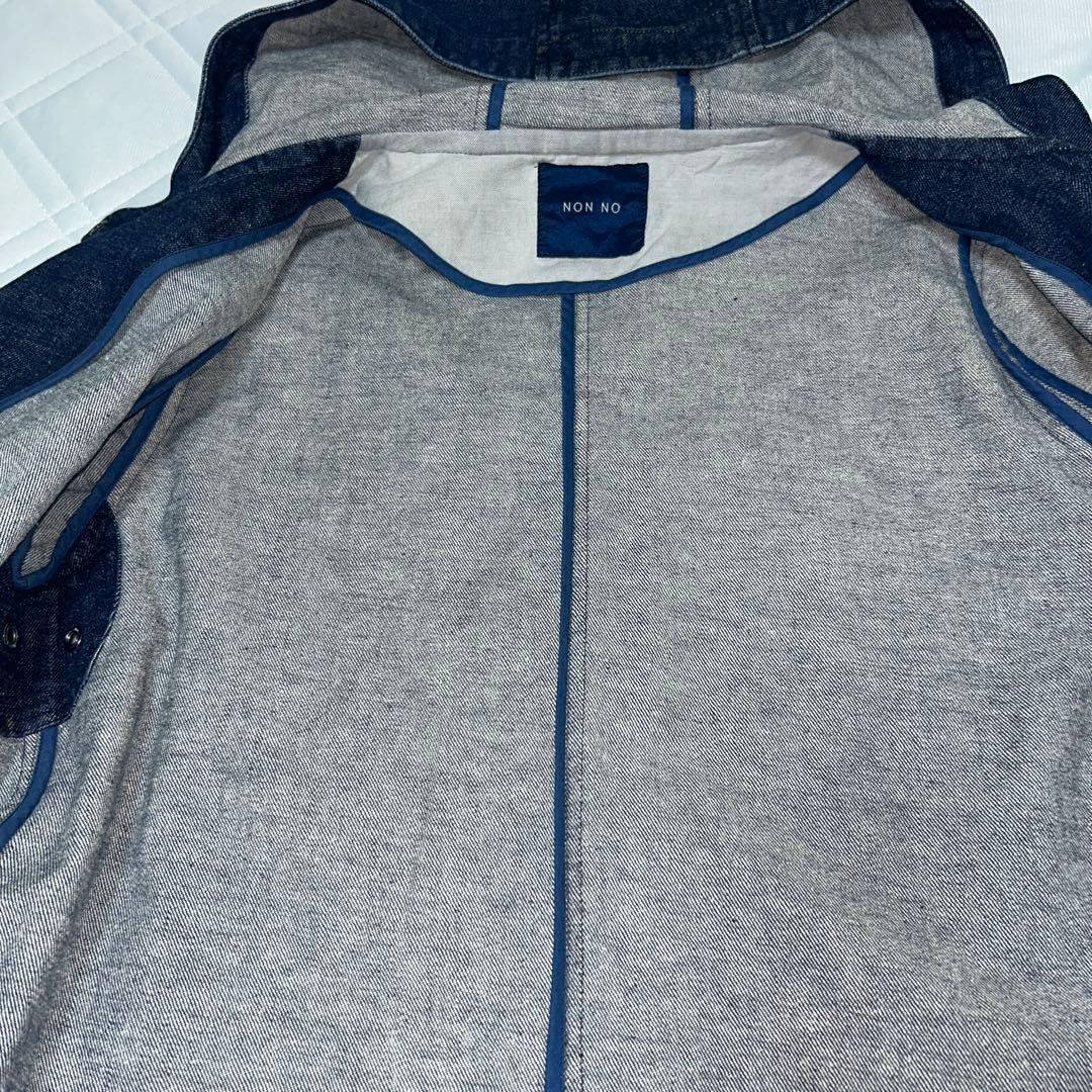NON NO フード付きデニムジャケット（M）