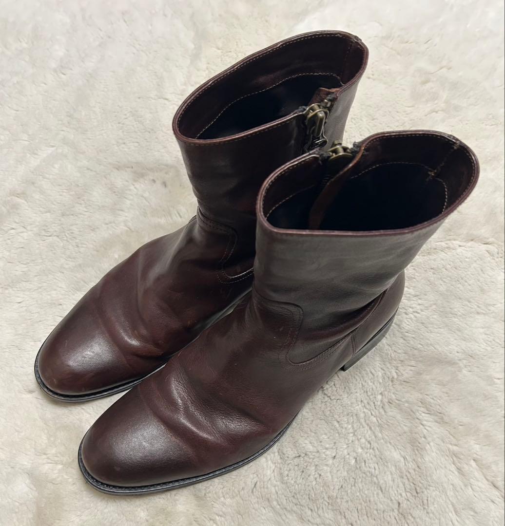 BUTTERO/ブッテロ/サイドジップブーツ/size44/ブラウン/B825