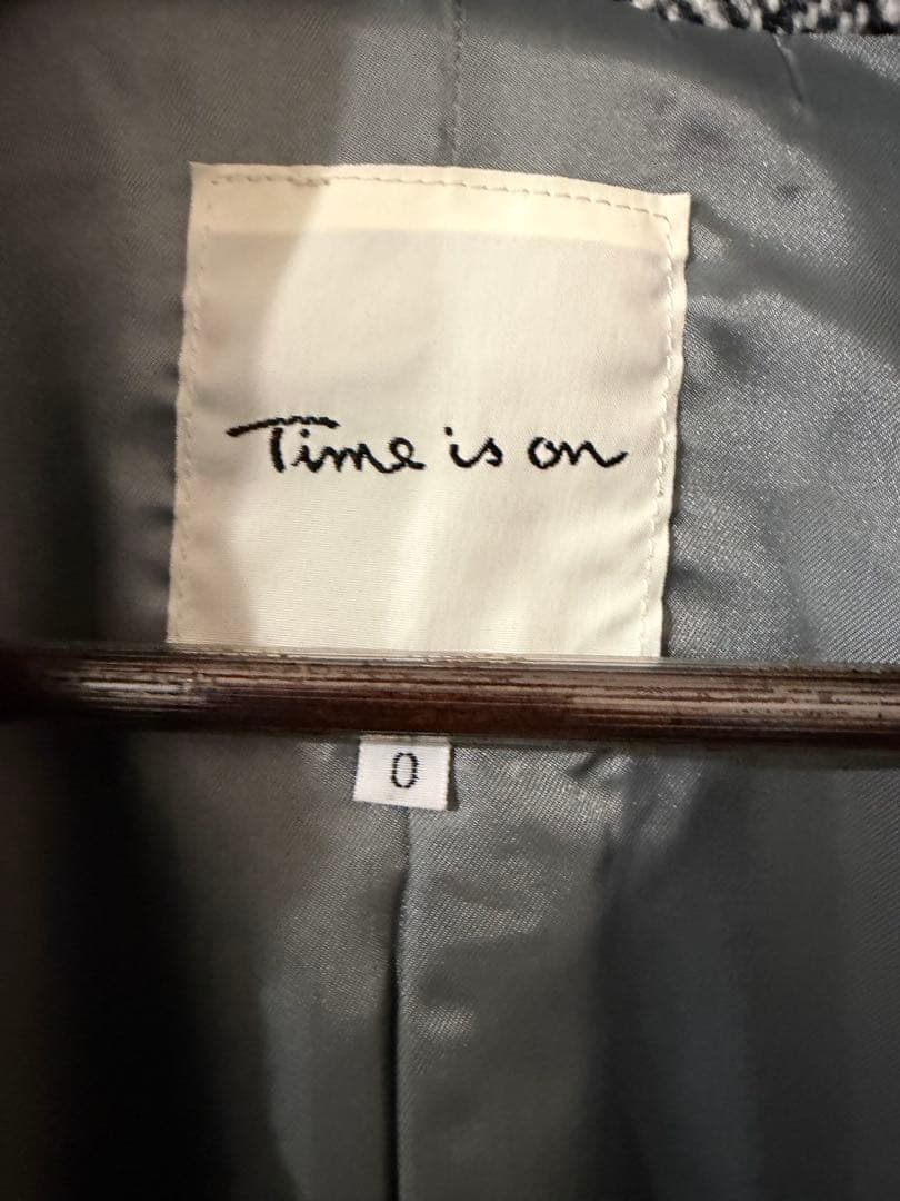 Time is on ヘリンボーンチェスターコート サイズ0
