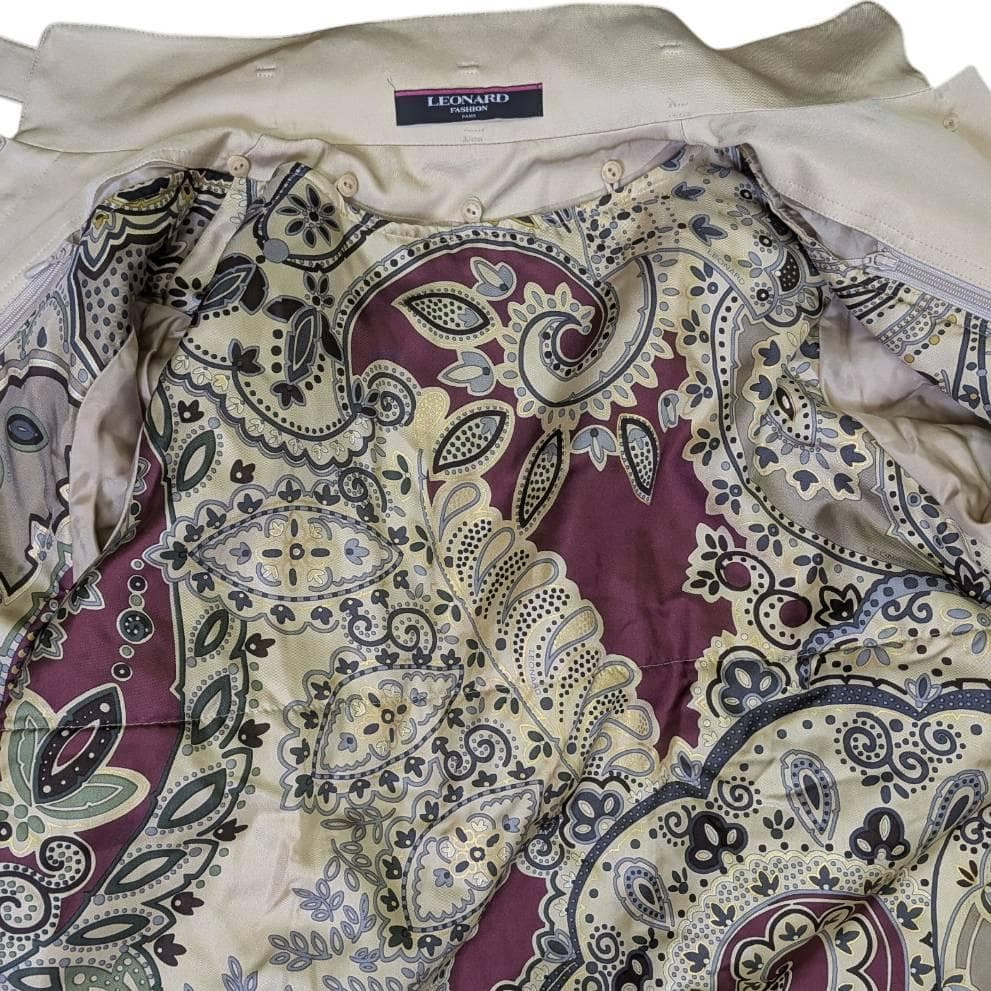 LEONARD レオナール トレンチコート アイボリー １３R