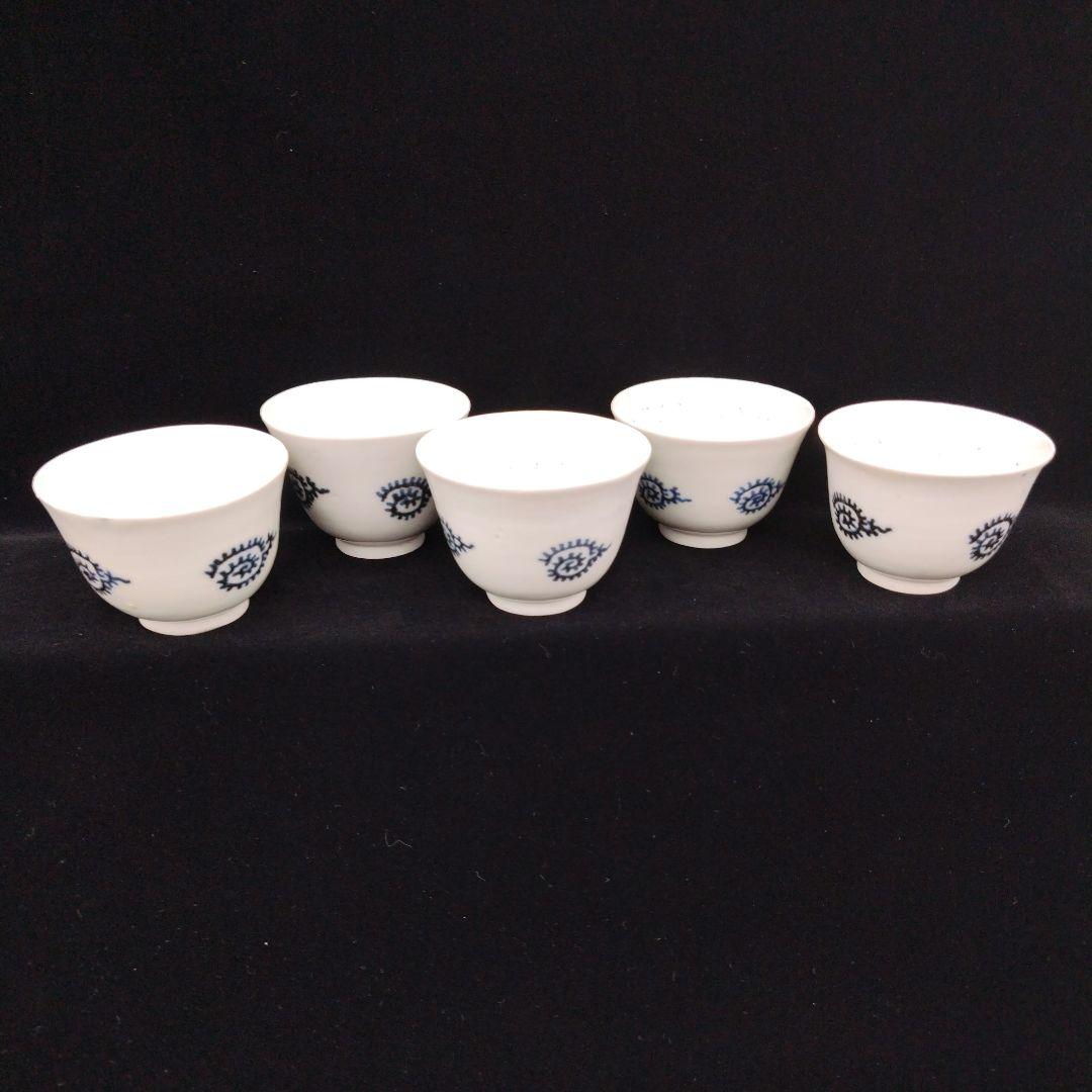 古伊万里染付蛸唐草文様江戸初期茶道具煎茶椀猪口酒器