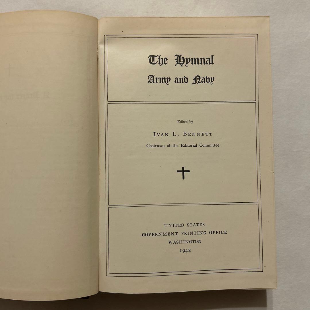 【洋書・キリスト教】海軍と陸軍の讃美歌集 ベネット編 米国製 賛美歌