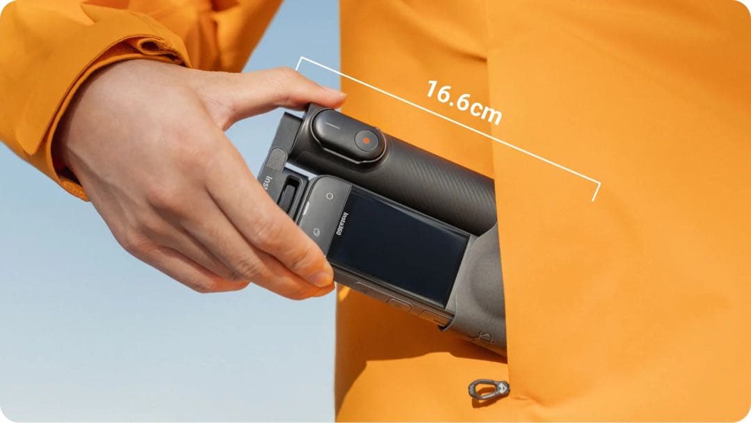 insta360 折りたたみ式三脚付き自撮り棒リモコン 純正レンズカバー付き