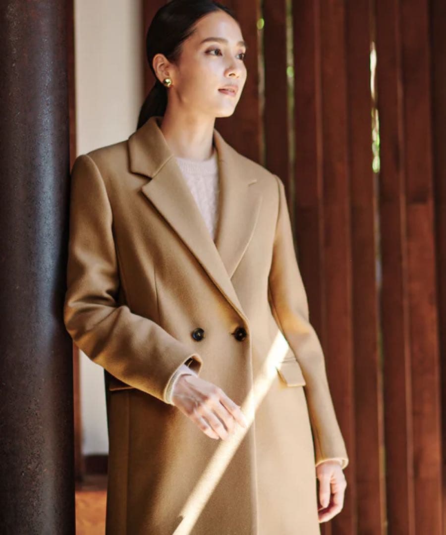 sora　 【BELLANDI】メルトンチェスターコート　ロングコート