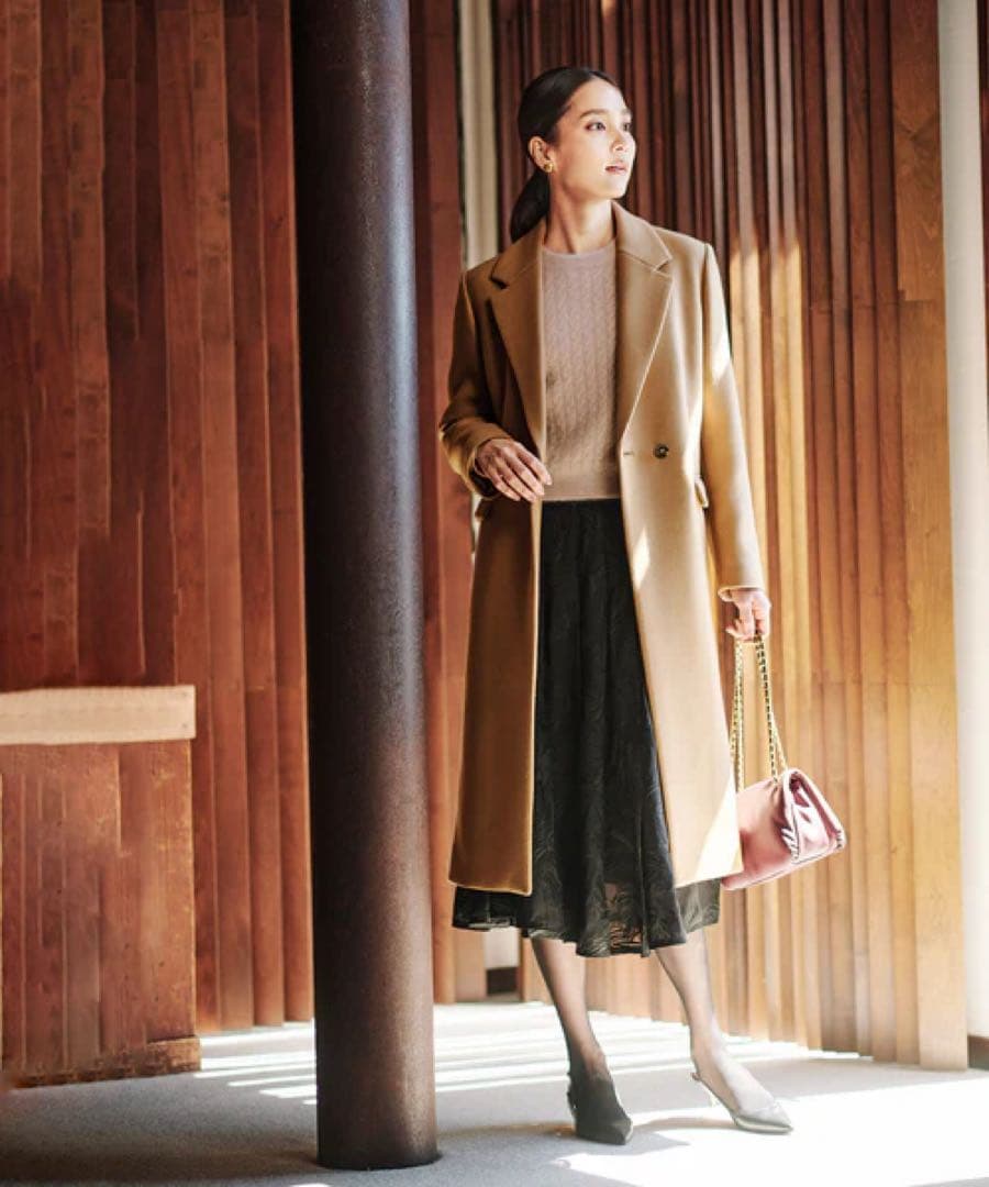 sora　 【BELLANDI】メルトンチェスターコート　ロングコート