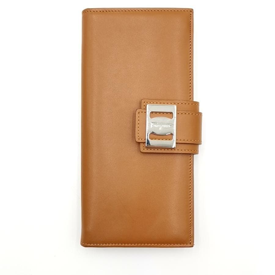 超美品 サルヴァトーレ フェラガモ 長財布 二つ折り ヴァラ 11-250983