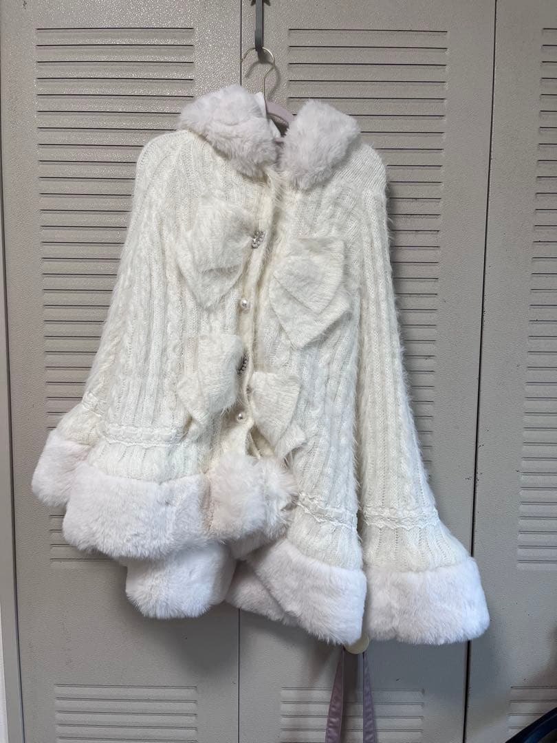 LIZLISA ポンチョ ホワイト