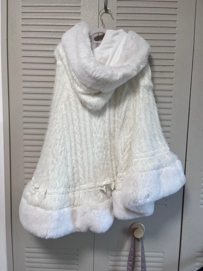 LIZLISA ポンチョ ホワイト