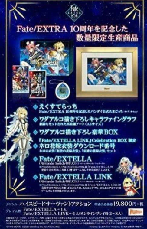 新品 Fate/EXTELLA Celebration BOX Switch