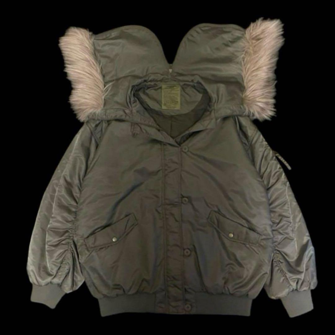 archive fur jacket n2b ma-1 y2k グランジ 短丈