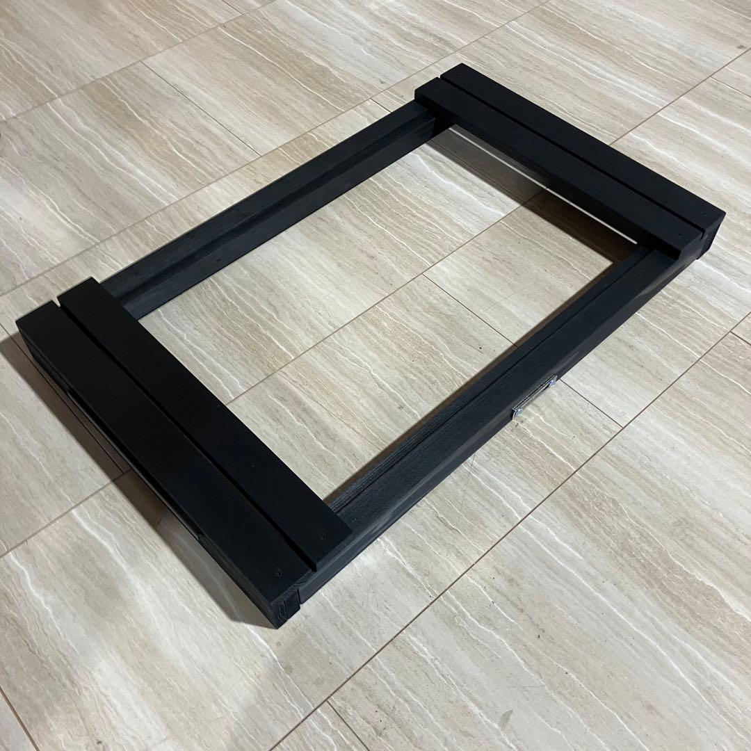 ふ*ゆ様 シェルフコンテナ　25用　スライド天板　ブリッジテーブル　セット　ブラ