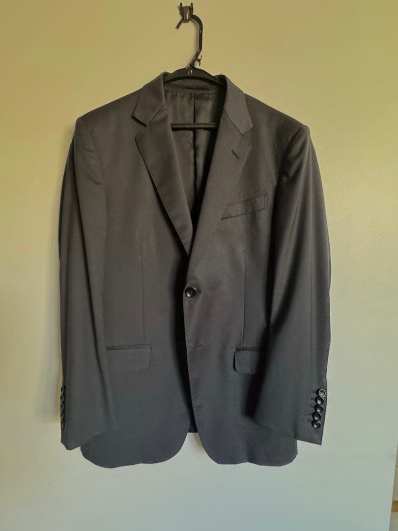 最終　GUCCI濃紺 ビジネススーツ ジャケットとパンツセット　L イタリア50