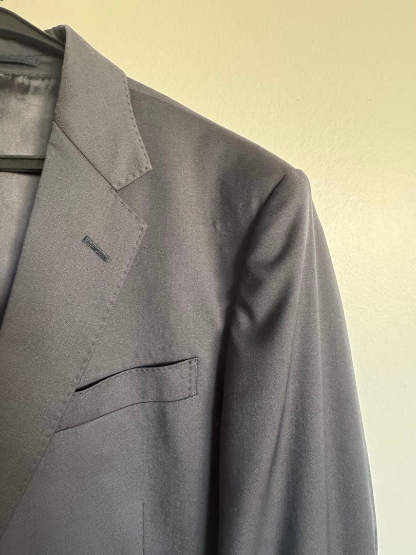 最終　GUCCI濃紺 ビジネススーツ ジャケットとパンツセット　L イタリア50