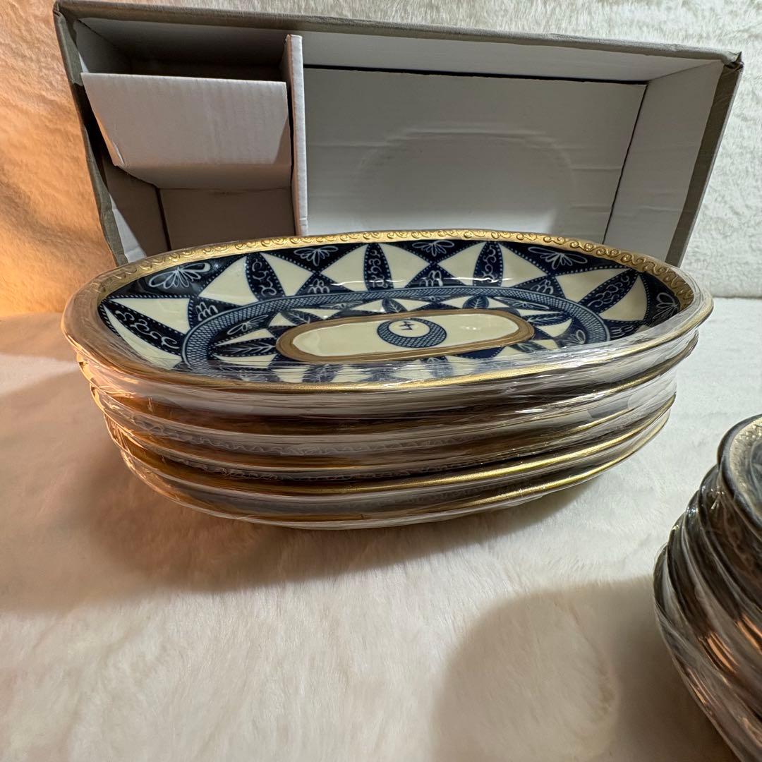 完全新品未使用　美濃焼★エクレクティックカイカイ★ハイヤームの詩★銘々皿★楕円